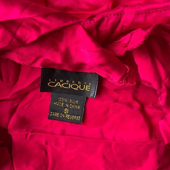 100% Silk Slip On Cacique size small - Picture 3 of 3